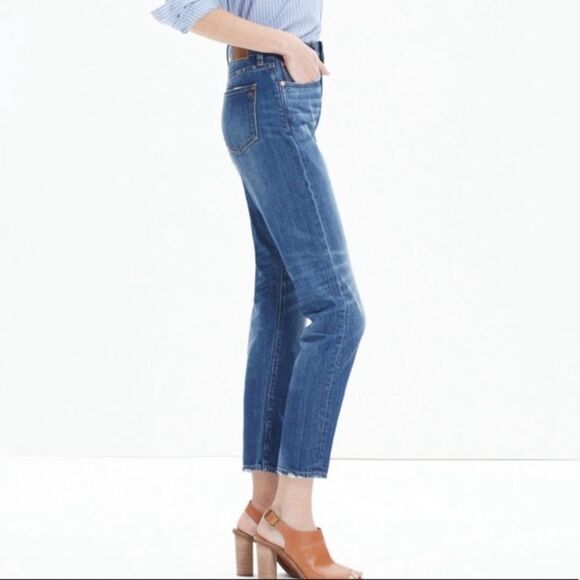 Madewell Cruiser Straight Crop Denim Roger Wash - Picture 9 of 9